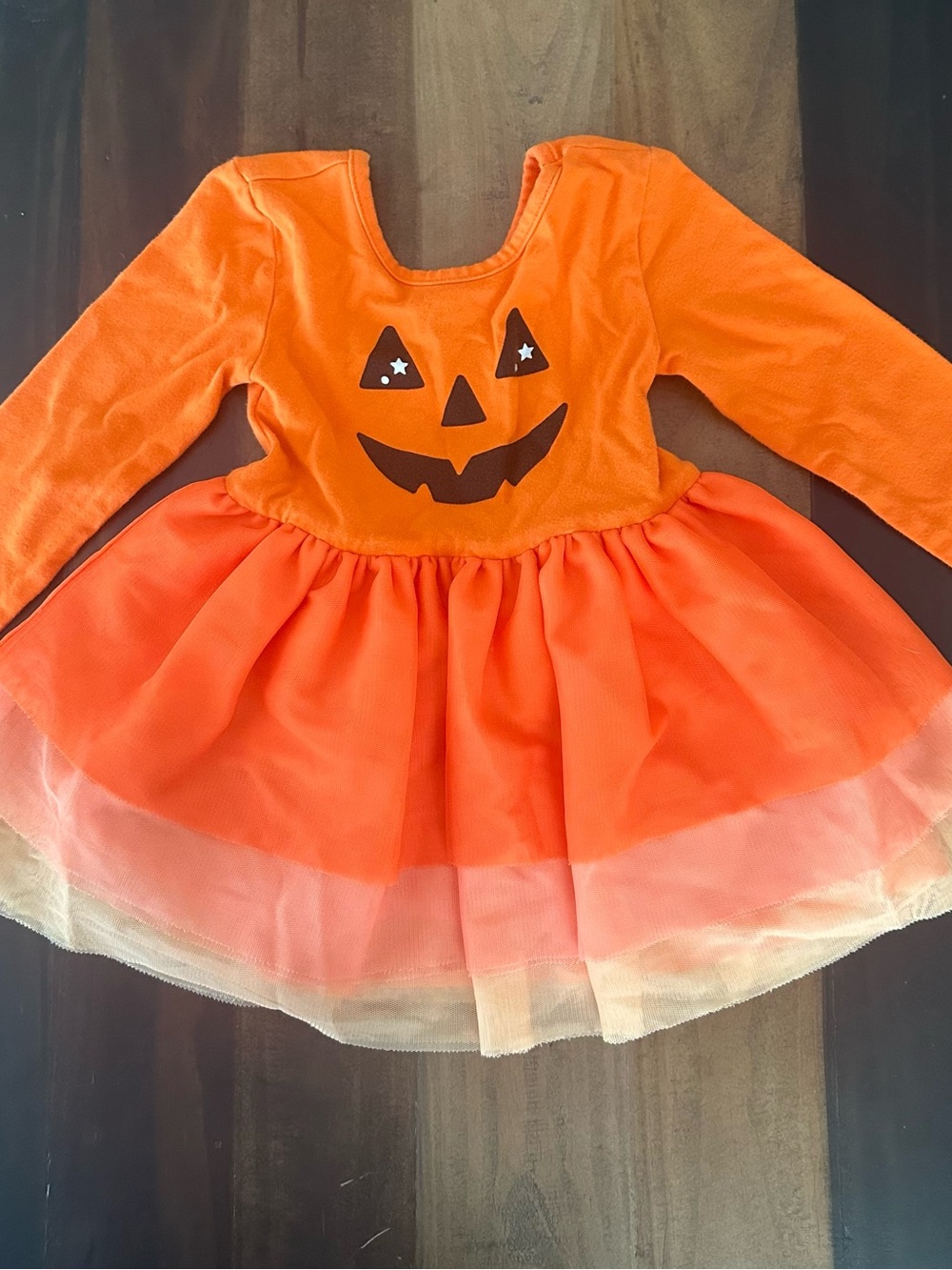 Old Navy Orange Jack-O'-Lantern Tutu Dress